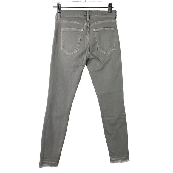 Current Elliot The Stiletto Skinny Jeans Gray Raw Released Hem Size 26 - Picture 2 of 7